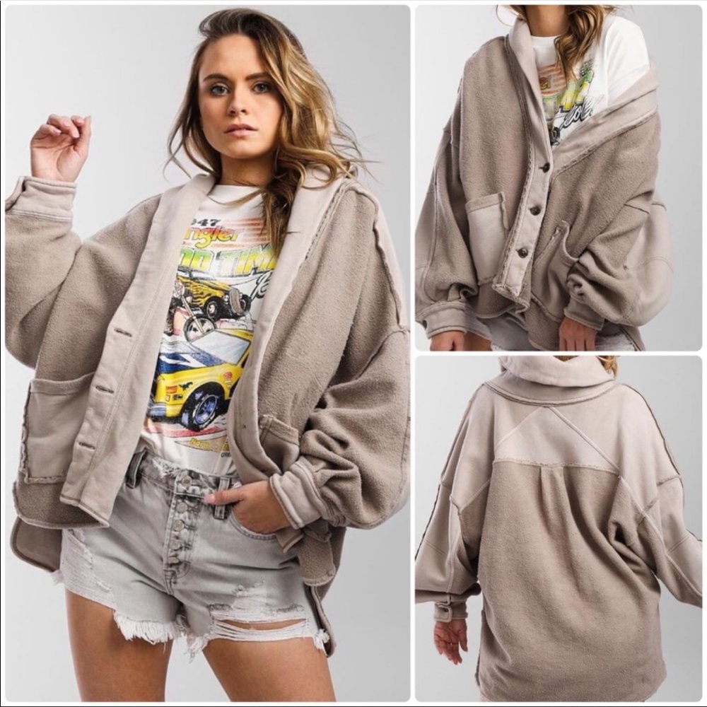 FREE PEOPLE JORDAN WOMEN’S JACKET Shacket cardigan revolve size Medium